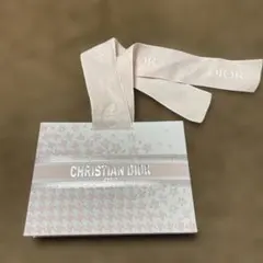 CHRISTIAN DIOR ショップ袋 花柄 リボン付きピンク