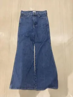Wrangler 와이드 플레어 데님 부츠 컷 28/30 그런 지 70s