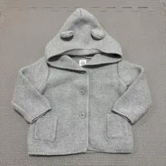 baby GAP フード付きカーディガン 6-12ヶ月 グレー