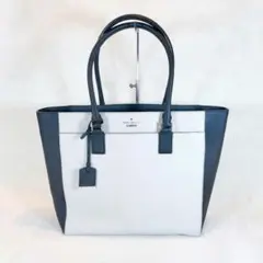 【美品】Kate Spade ケイトスペード 大容量 トートバッグ バイカラー