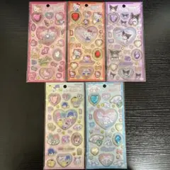 【正規品】キラキラジュエルシールシール 5点セット サンリオ