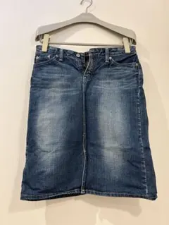 ダークブルー デニム タイトスカート