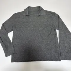 グレー ニットセーター Mサイズ　UNIQLO Ｖネック