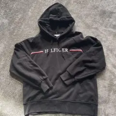 TOMMY HILFIGER ブラック フーディ S