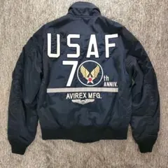 入手困難 AVIREX アメリカ空軍 70周年記念 フライトジャケット MA-1