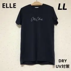 ELLE チュニック　LLサイズ　メッシュ　吸汗速乾　UV対策 ネイビーのサムネイル