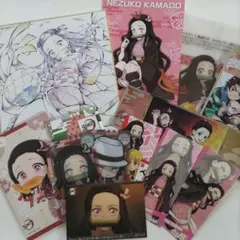 鬼滅の刃 禰豆子 11点セット 色紙 カード ステッカー