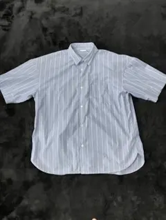 UNIQLO ストライプシャツ XL 青×白 長袖