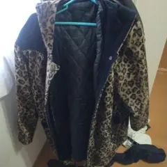 ヒョウ柄フリースジャケット