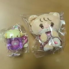 こぎゅみんドーナツデザインマスコット ラテ　カラフルソーダキーホルダー　サンリオ