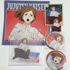 呪術廻戦 セガラッキーくじ アクリルスタンド 缶バッジ ステッカー釘崎野薔薇