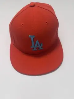 New Era LAキャップ 59FIFTY オレンジ 7 1/4