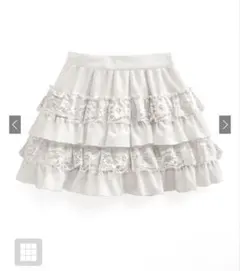 インパン裏地付きレースフリルティアードミニスカート tu1459