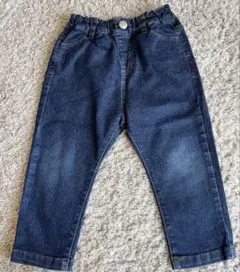 apres les coursダークブルーデニムパンツ（ゴムウエスト）