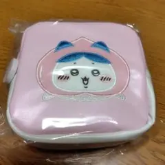 【新品未使用】CHIKAWA ちいかわ　はちわれ　スクエアポーチ　桃ピーチ粧美堂
