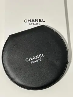 CHANELミラー　BEAUTE 手鏡　ブラック シャネル 鏡付きケース