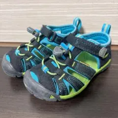 KEEN キッズ サンダル ブラック ブルー グリーン 15cm アウトドア