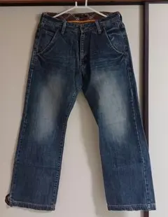 アールニューボールド ブルーデニム ストレートパンツ 4ポケット