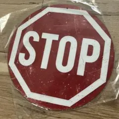 新品・未使用　ストップ STOP アメリカ道路標識 一時停止　アメリカン雑貨
