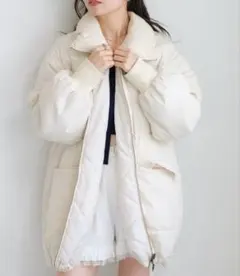 ★週末価格★ kastane キャンディスリーブリバーシブルコート　ダウンコート