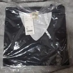 UNIQLO カットソー VネックT XL ブラック