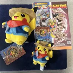 ポケモン化石博物館 発掘ピカチュウ ぬいぐるみ & マスコット 2点 セット