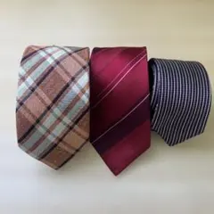コムサ ネクタイ 3本セット まとめ売り クリーニング済 美品