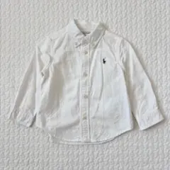 美品　ラルフローレン ホワイトシャツ　18M