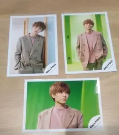 King & Prince永瀬廉ソロ　公式写真㊹３枚セット