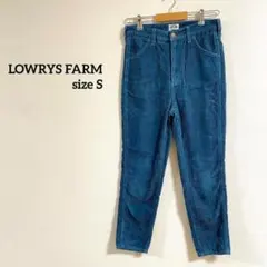 【476】ローリーズファーム　コーデュロイパンツ ダークブルー