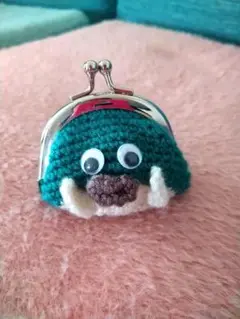 ハンドメイド　がま口・小物入れ　 フグちゃん