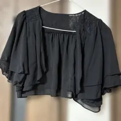 黒 シフォン ボレロ　9号
