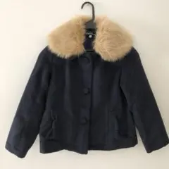 130cm ファー付きコート　ジャケット
