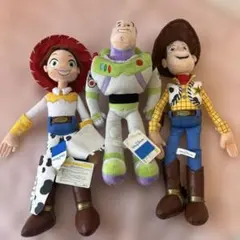 トイストーリー　ぬいぐるみ　3体 ウッディー、ジェシー、バズ　ディズニー公式