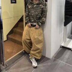 値段交渉可能 迷彩柄 カーゴハーフパンツ ワイドシルエット swag y2k