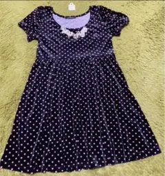 ベロア調　あったかワンピース　今月末まで