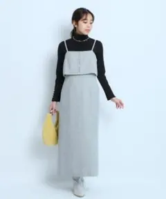 JUSGLITTY NEWレイヤードキャミワンピース 0サイズ