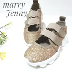 美品♡marry Jenny グリッターベルクロススニーカーゴールドラメ23.5のサムネイル