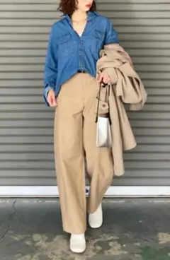 UNIQLO ジャージーバレルレッグパンツ