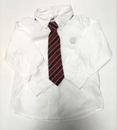 長袖シャツ ネクタイ付き ホワイト 95