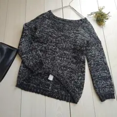 INGNI 霜降り調ニット M ドロップショルダー ゆったり 秋冬