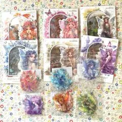 №137 コラージュ素材 フレークシール ステッカー