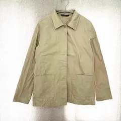 美品✦NICE CLAUP ワークジャケット F ベージュ 綿100％のサムネイル