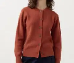 ラムクルーネックカーディガン ユニクロ コントワー・デ・コトニエ