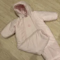 新品未使用⭐︎プチバトーダウンコート カバーオール24M/86cm フード付き