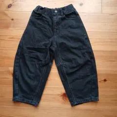 GU バレルレッグジーンズ　110 男女兼用　デニム　gu