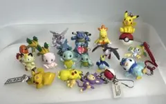 ポケモンミニフィギュア14体 キーホルダーストラップ5個