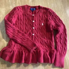 RALPH LAUREN レッド カーディガン 6
