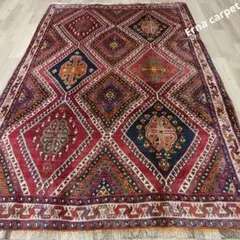 えいっと、処分お値下げ❣️ペルシャ絨毯　未使用長期保管品　ヴィンテージ難あり ヴィンテージペルシャ絨毯】今も輝くヴィンテージ、アンティーク