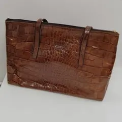 今2602-1070 BALLY バリー ショルダーバッグ 巾着 クロコ型押し クロコダイル型押し巾着ショルダーバッグ バケツバッグ BALLY バリー